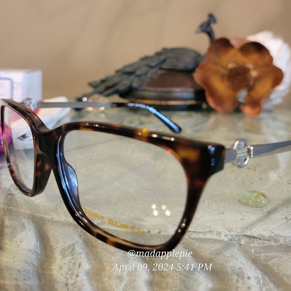 New Tory Burch TY 2107 Dark Tortoise Plastic Square Eyeglasses Designer #62 - Picture 7 of 17
